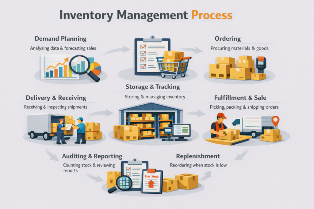 The Inventory Management Process | Infographic